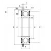 Łożysko kulkowe 6006 NR2RS TIMKEN
